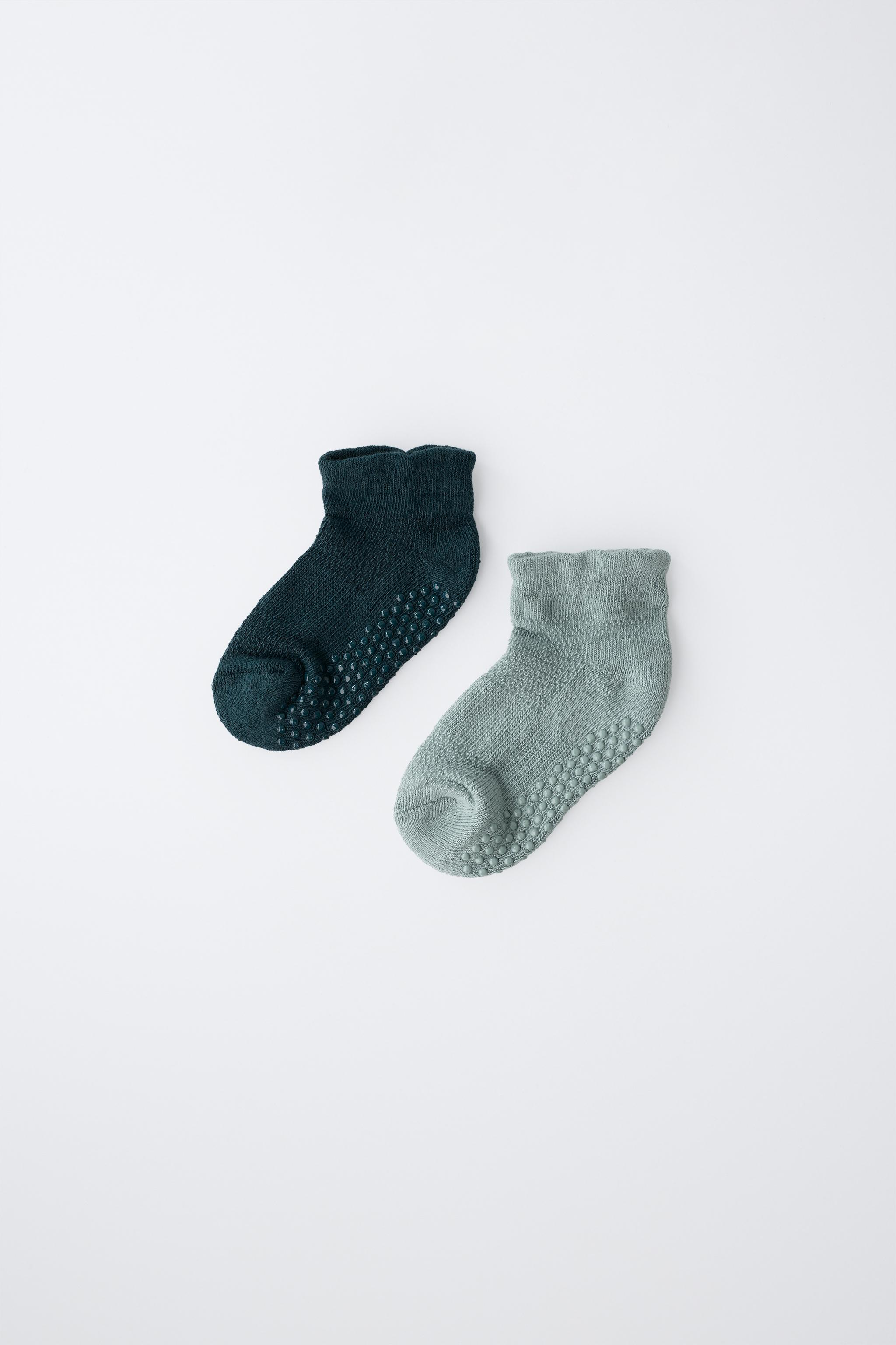 LOT DE DEUX PAIRES SOCQUETTES ANTIDÉRAPANTES